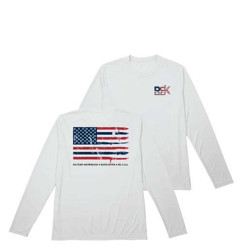 RRK Long Sleeve Moisture-Wicking Men's Tee/White