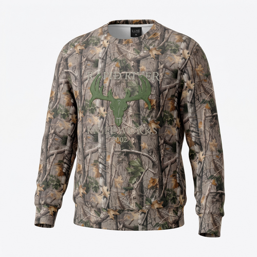 RRK Embroidered Camo Crewneck