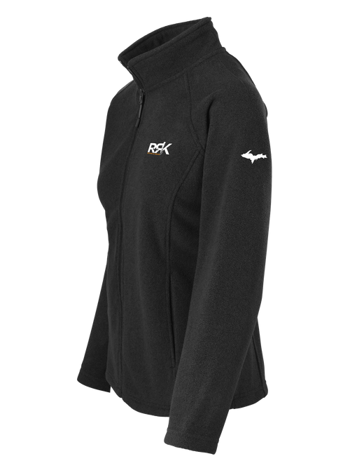 RRK Women's Fleece Jacket-Black