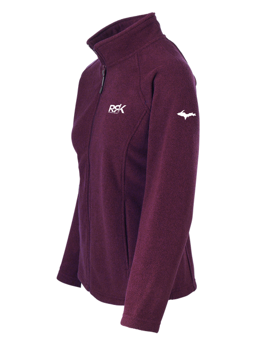 RRK Women's Fleece Jacket-Eggplant