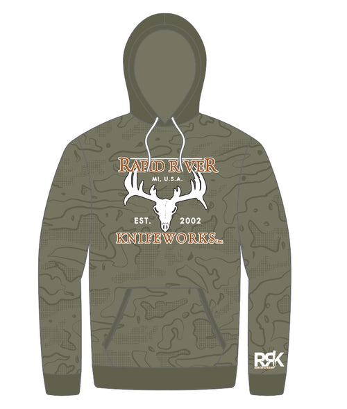 Topographical Camo Hoodie