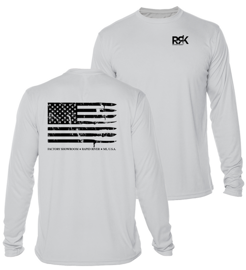 RRK Long Sleeve Moisture-Wicking Men's Tee/Pearl